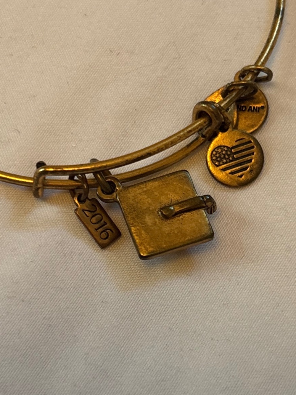 Alex and Ani graduation cap bangle bracelet